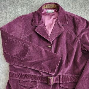 Columbia Sportswear River Resort Coat Jacket Toggle Button Women's Large Purple